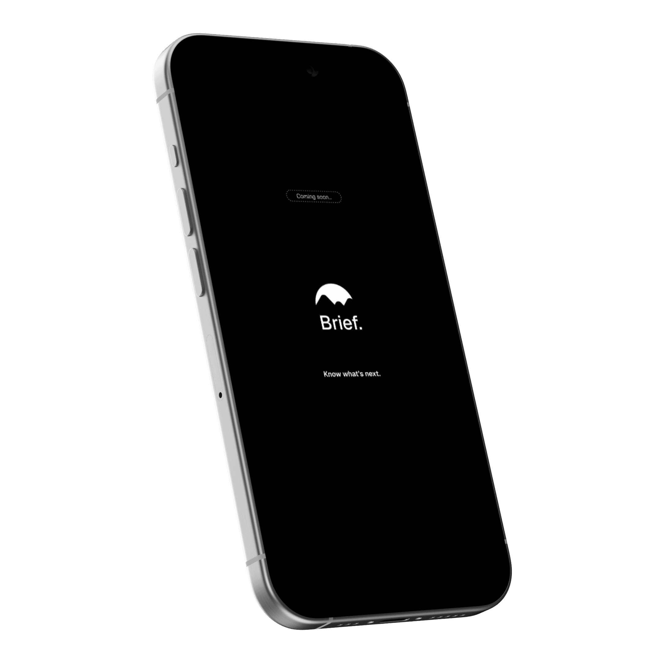 Brief app on a phone